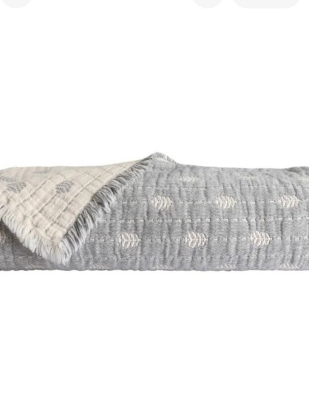 Reversible Cotton Throw Blanket 50x70, Brand New - Picture 12 of 12